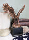 King Of The Skies Bald Eagle On Rock Stretching Out Wings Figurine With Base