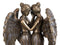 Ebros Comforting Twin Angels Solace Cremation Urn Memorial Figurine 200 CuIn
