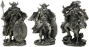 Ebros Gift Small Norse Viking Warlock Gods and Sorcerer Statue Set of 3 Figurine