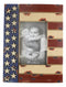 Patriotic USA Flag Star Spangled Banner Veteran Memorial 4"X6" Picture Frame