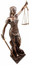 Ebros Large Greek Lady Goddess Of Justice La Justica Dike Bronzed Resin Figurine 18"H