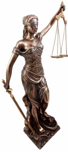 Ebros Large Greek Lady Goddess Of Justice La Justica Dike Bronzed Resin Figurine 18"H