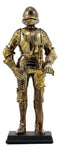 Ebros Medieval Kingdom European Suit Of Armor Knight Of Chivalry Swordsman Figurine