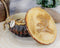Ebros Rustic Faux Wood Swooping American Bald Eagle Round Jewelry Box Figurine 4" W