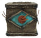 Rustic Country Western Turquoise Bullseye Faux Branch Wood Tissue Box Cover