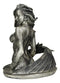 Seductive Siren of The Seas Mermaid Warrior Goddess In Fishnets Top Figurine