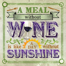Ebros All About Wine Hosting Kitchen Decorative Ceramic Coaster Set Of 4