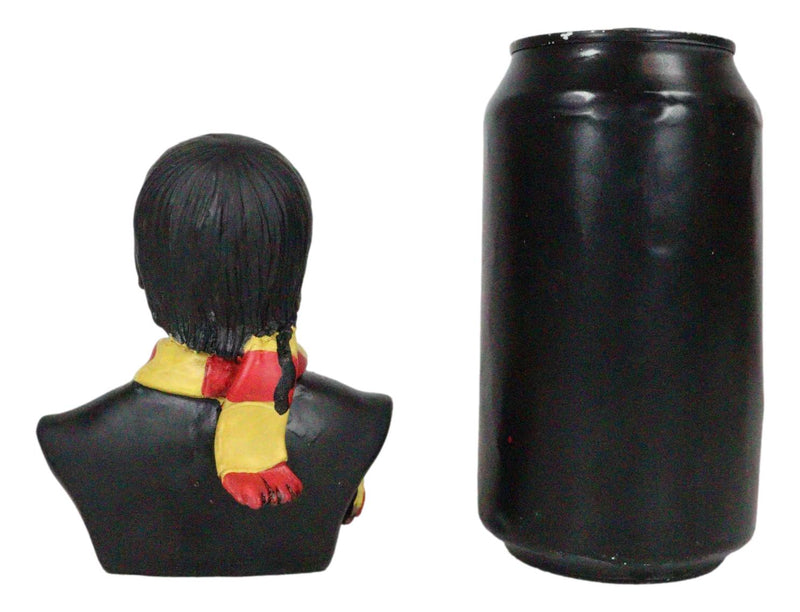 Scary Potter Sorcerer Gryffindor Skeleton With Scarf And Glasses Mini Figurine