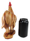 Ebros Country Farm Chicken Rooster Decorative Figurine In Faux Bamboo Finish Resin