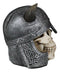 Viking Lord Chieftain Horned Helmet Skull Jewelry Box Figurine Sculpture