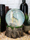 Majestic Lone Wolf Howling Water Globe Collectible Water Ball Home Decor