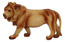 Safari Jungle Grasslands Prowling Lion King Faux Wood Cutout Resin Figurine 6"L