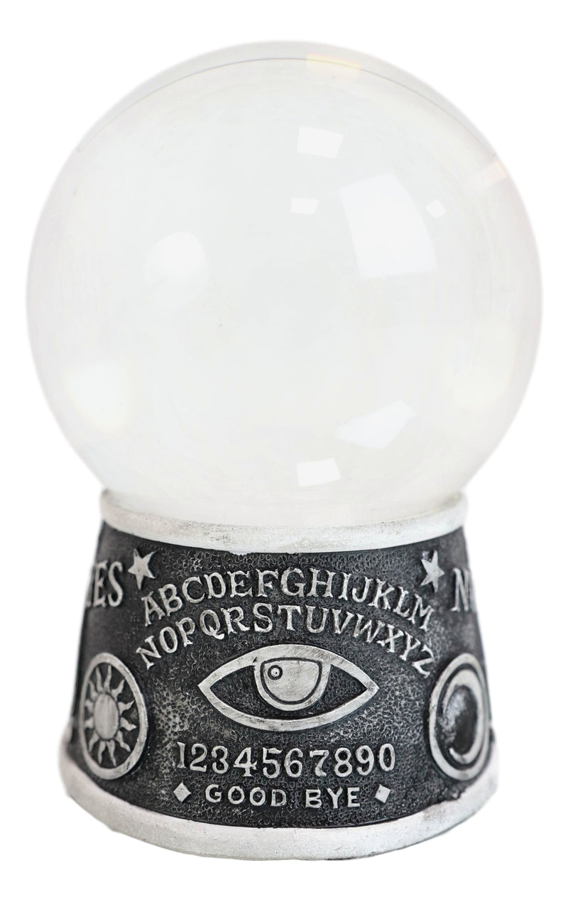 Wicca Ouija Spirit Board Evil Eye Planchette LED Glass Gazing Ball Figurine