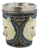 Spirit Full Moon Alpha White Snow Wolf 2-Ounce Shot Glass Set Of 4
