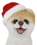 Christmas Boo The World's Cutest Pomeranian Dog Statue Pet Pal Dogs Collectible