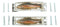 Set Of 2 Coastal Marine Nautical Fish Drawer Cabinet Door Bar Pull Knobs Accent