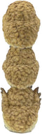 Ebros Stacked See Hear Speak No Evil Wise Acrobatic Fat Owls Figurine (Brown)