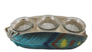 Southwestern Indian Dreamcatcher Feather Trio Tea Light Votive Candle Holder