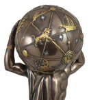 Ebros Greek God Primordial Titan Atlas Holding The World Globe Statue 11.75"Tall