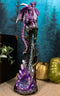 Ebros Purple Dragon On Crystal Rock Quarry Incense Burner Tower Figurine 10.5" H