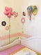 Ebros Fiona Walker Handmade Organic Baby Stencil Print Elephant Wall Decor 14"H