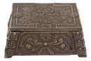 Bronzed Mesoamerican Maya Aztec Jewelry Box Figurine Sun God Huitzilopochtli