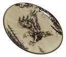 Pack Of 2 Rustic Western Swooping Bald Eagle Salad Appetizer Plates 8.75"D