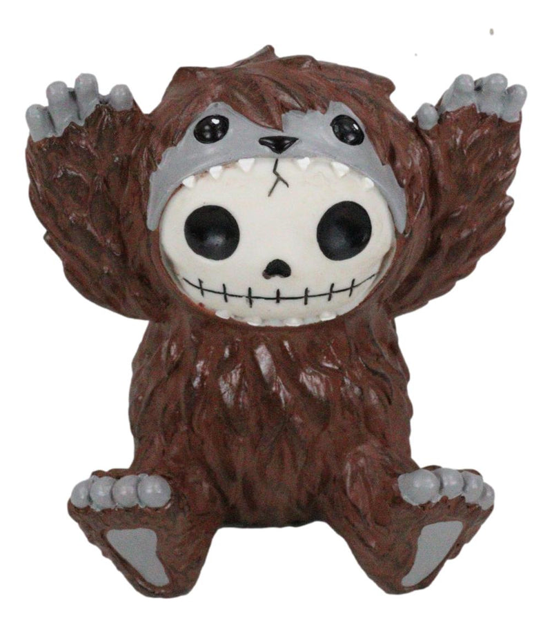 Ebros Larger Furry Bones Man or Ape Bigfoot Skeleton Monster Collectible Figurine 3.5" H Furrybones Mythical Legend Mountain Forest Dweller