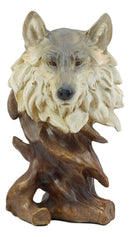 Ebros Large Wildlife Woodlands Gray Wolf Bust Statue 10.75" Tall Wolf Head Sculpture