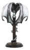 Ebros Altar Drake Excalibur Sword Dragon Table Lamp Statue 17.5"Tall Fantasy Dragon Warrior Desktop Light Decor