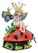 Ebros Sheila Wolk Chariot Fabulous Fairy Journey Statue 8" Tall Fantasy