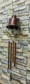 Contemporary Modern Spiral Design Resonant Copper Wind Chime Garden Patio