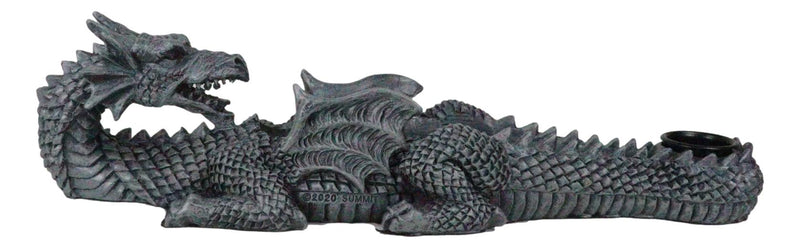 Gothic Mythical Guardian Dragon Gargoyle Incense Stick And Taper Candle Holder