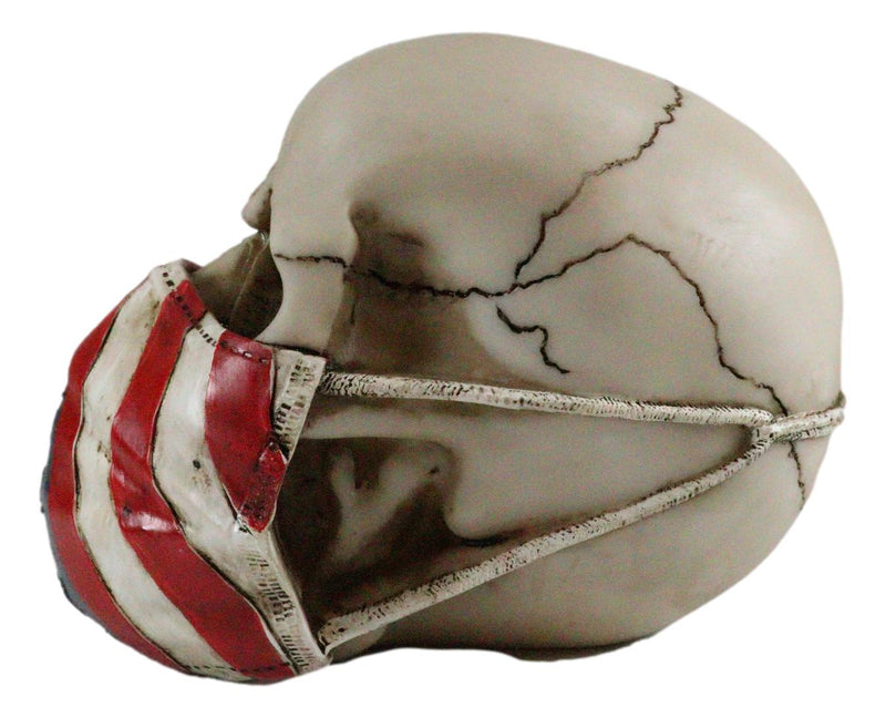 Ebros American Flag Star Spangled Banner Mask On Skull Decorative Figurine