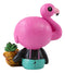 Ebros Furrybones Tropical Pineapple Pink Flamingo Diva Star Figurine Small 3.25"