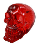 Ebros Occult Witchcraft Shrine Blood Red Acrylic Resin Translucent Skull Figurine 6"L
