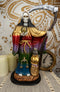 Large 16.75"H Rainbow Holy Death Santa Muerte Holding Scythe Globe W/ Owl Statue - Ebros Gift