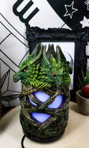 Ebros Greenman Dryad Tree Hydra 4 Headed Dragon Aroma Oil Diffuser With LED Lights