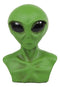 Ebros UFO Green Extraterrestrial ET Roswell Alien Head Bust Skull Figurine Collectible