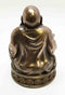 Ebros 4.25 Inch Lucky Buddha Bronze Finish Incense Burner Statue Figurine - Ebros Gift