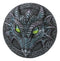 Celtic Blue Midnight Dragon Face With Rolling Eyes Decorative Box Figurine