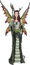 Ebros Greenwoman Dryad Fairy with Merlin's Staff Statue 19" Tall Amy Brown Fae