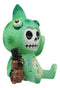Furrybones Camo The Chameleon With Cricket Figurine 3"H Skeleton Furry Bones