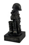 Honoring the Fallen Military Soldier's Boots Helmet & Rifle Statue 8 Inch