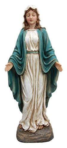 Ebros Gift Our Lady of Grace Virgin Mary Decorative Figurine 10.25"H - Ebros Gift