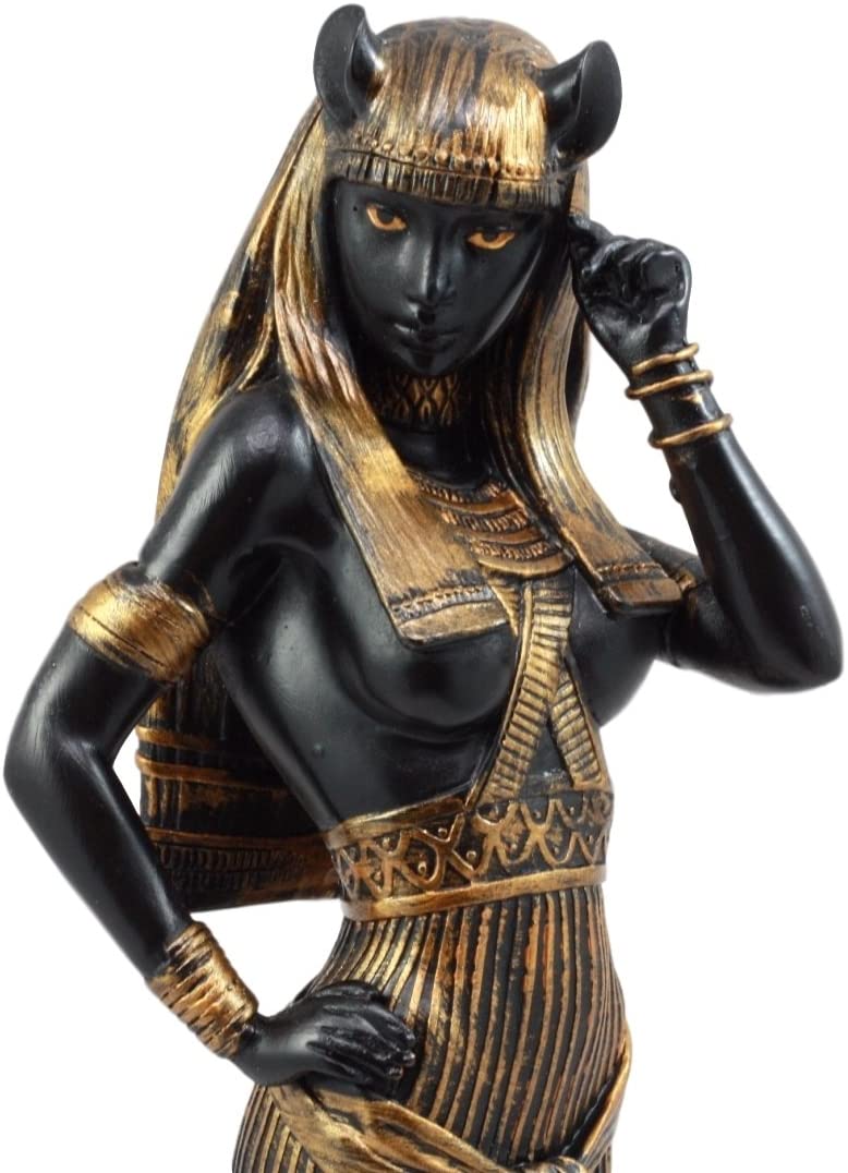 Ebros Gift Egyptian Goddess Bastet Cat in Sensual Human Form Figurine 10.75"H