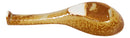 Ebros Made In Japan Ceramic Glossy Speckled Brown Spoons W/ Ladle Hook Set Of 6