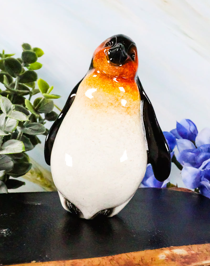 Ebros Antarctica Ice Habitat Cute Emperor Penguin Chick Dancing  Mini Figurine