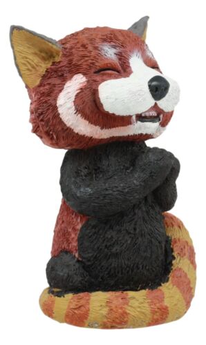 Sinister Pets TeeHee Grinning Red Panda Figurine 4"Tall Whimsical Comical Animal