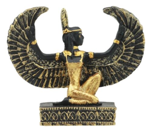 Egyptian Goddess Of Justice Maat With Open Wings Dollhouse Miniature Statue